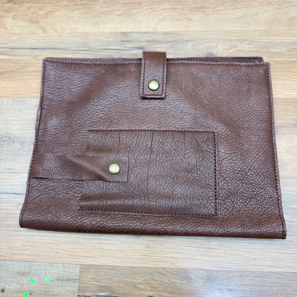 Wilson leather Brown Leather Clutch - Picture 6 of 7